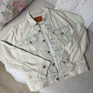 Levi's Cream Denim Jacket